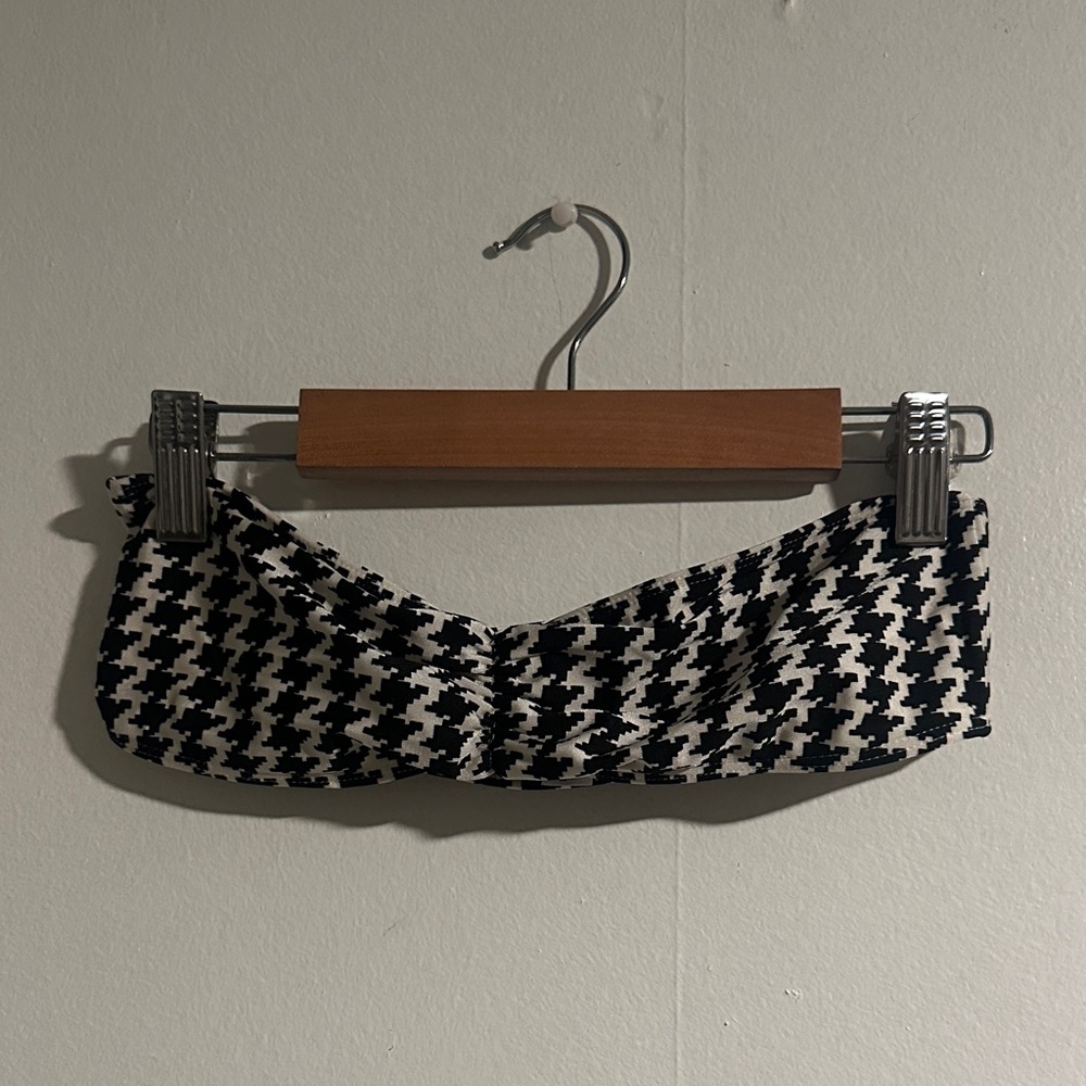 American Apparel Houndstooth Bathing Suit Top